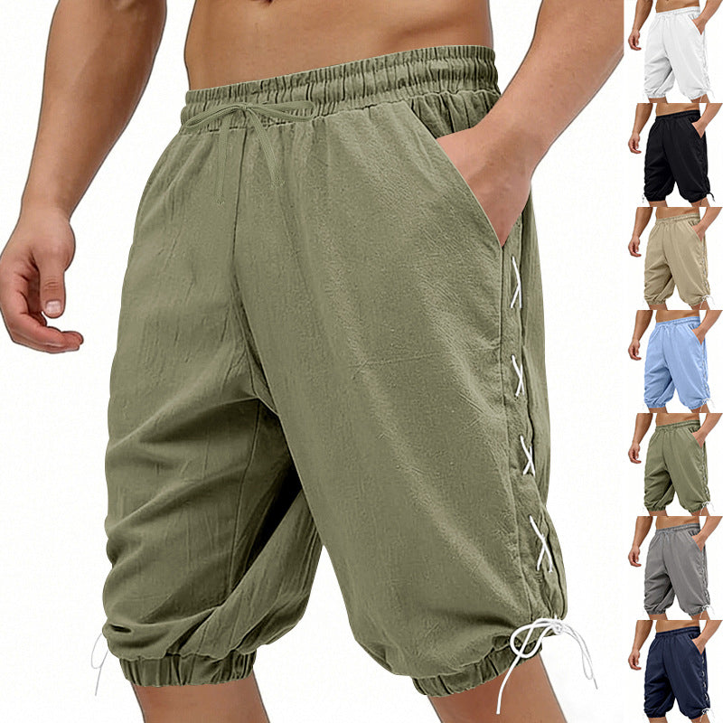 High-Street Hip-Hop Loose Casual Drawstring Shorts